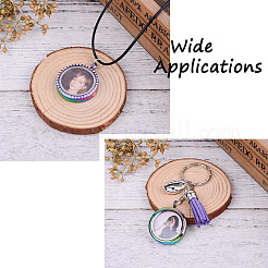 2Pcs 2 Style Alloy Magnetic Locket Pendants&nbsp;PALLOY-TA0002-33M
