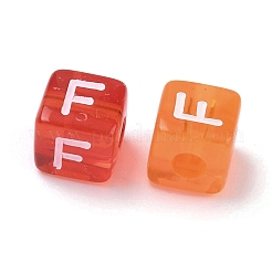 Spray Painted Transparent Acrylic Beads&nbsp;MACR-K365-07F
