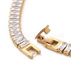 Clear Cubic Zirconia Tennis Necklace&nbsp;NJEW-E038-02G