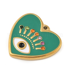 304 Stainless Steel Enamel Pendants&nbsp;STAS-P380-64G-03
