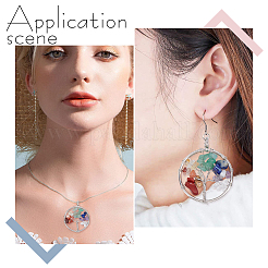Chakra Themed Natural & Synthetic Gemstone Pendants&nbsp;G-SC0002-23P