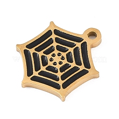 Halloween 304 Stainless Steel Enamel Pendants&nbsp;FIND-I068-01G-02