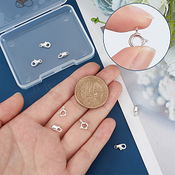 9Pcs 9 Style 925 Sterling Silver Clasps&nbsp;STER-BBC0001-17A