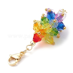 Christmas Tree Glass Beads Pendant Decorations&nbsp;HJEW-JM02552