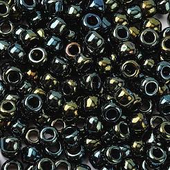 トーホー 3/0ラウンドビーズ  日本製シードビーズ  （メタリックアイリスグリーン/ブラウン84)個  5.5mm  穴：1.9mm  約300個/50g&nbsp;SEED-XTR03-0084