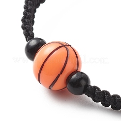 Acrylic Braided Bead Bracelet&nbsp;BJEW-JB08552-01