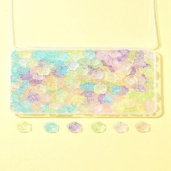 180Pcs 6 Colors Transparent Acrylic Beads&nbsp;OACR-FS0001-91