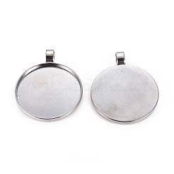 Alloy Pendant Cabochon Settings&nbsp;PALLOY-S602-B-LF