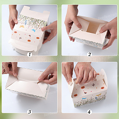 12Pcs Folding Paper Gift Boxes&nbsp;CON-WH20001-18A
