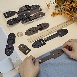 8 Sets 2 Styles PU Leather Buckle&nbsp;DIY-FG0007-73