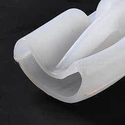 DIY ガールフレンド キャンドル 3D バスト ポートレート シリコン モールド  半身彫刻の香り付きキャンドル作り  ホワイト  11.5x7.4x4.7cm  内径：56x17mm。&nbsp;LS-DIY-H001-05