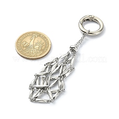 304 Stainless Steel Pouch Keychains&nbsp;HJEW-JM01301-03