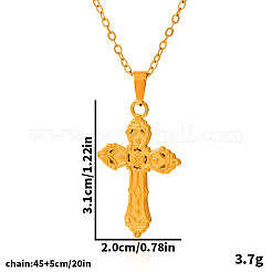 304 Stainless Steel Religion Cross Pendant Necklaces for Women&nbsp;RK5920-2
