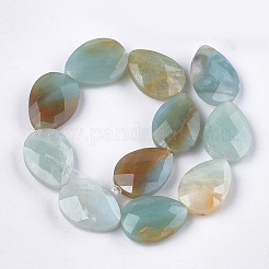 Natural Flower Amazonite Beads Strands&nbsp;X-G-S354-01