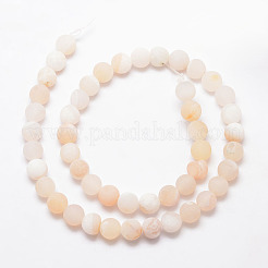 Natural Druzy Geode Agate Bead Strands&nbsp;G-K166-09-8mm-01