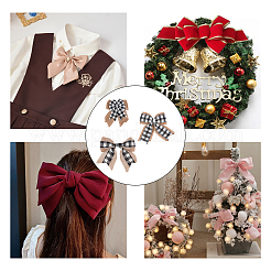 3Pcs 3 Style Big Bowknot Polyester Imitation Linen Ornament Accessories&nbsp;DIY-CA0002-61