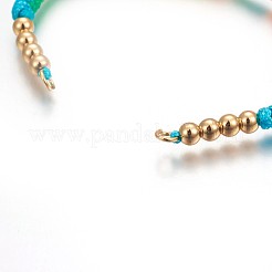 Nylon Cord Braided Bead Bracelets Making&nbsp;BJEW-F360-F16