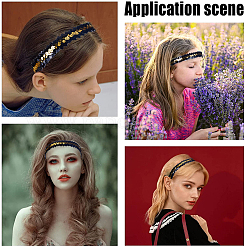 10Pcs Wide Stretch Sparkling Headband&nbsp;MRMJ-GF0001-45D