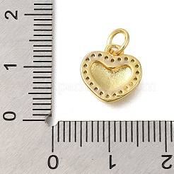 Rack Plating Brass Micro Pave Cubic Zirconia Charms&nbsp;KK-I716-07G