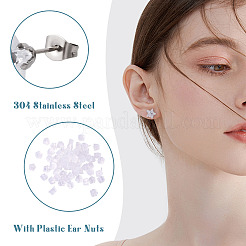 40Pcs 5 Size Crystal Rhinestone Tiny Star Stud Earrings&nbsp;EJEW-TA0001-13