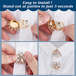 4Pcs Alloy Cufflinks&nbsp;DIY-FG0007-79