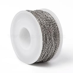 Tarnish Resistant 304 Stainless Steel Cable Chains&nbsp;CHS-H009-02P