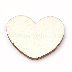 ウッドカボション  レーザーカットウッドシェイプ  混合形状  パパイヤホイップ  24~35x12~31x2.5mm&nbsp;WOOD-S040-75