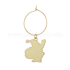 Christmas Theme Alloy Enamel Wine Glass Charms&nbsp;HJEW-JM00982