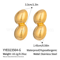 304 Stainless Steel Stud Earrings for Women&nbsp;RZ5669-1
