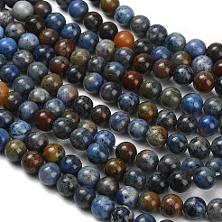 天然デュモージェライトビーズ連売り  スムーズなラウンド  グレードAB  6.5mm  穴：0.7mm  約62個/連  14.76''（37.5センチメートル）&nbsp;G-F826-A01-6mm