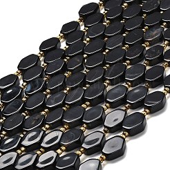 Natural Black Agate Beads Strands&nbsp;G-F807-A02-02