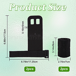 1 Set Fibre Hand Grips for Weightlifting&nbsp;AJEW-GF0005-51