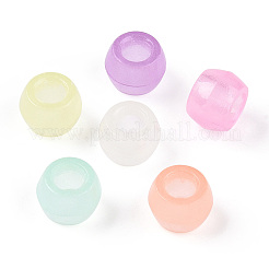 Transparent Luminous Acrylic Beads&nbsp;X-OACR-N137-34