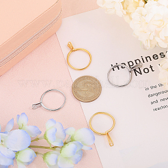 4Pcs 4 Styles Alloy Cuff Ring Findings&nbsp;FIND-CA0009-57