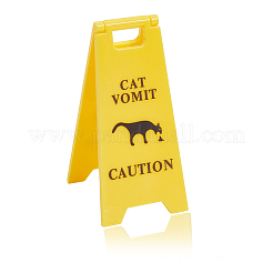 ABS Plastic Warning Sign&nbsp;AJEW-WH20007-68B