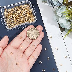 ワイヤーガーディアンとプロテクター300個  長持ちメッキ  14KGP本金メッキ  4.5x5x1mm  穴：1mm&nbsp;KK-BBC0013-09A-G02