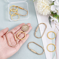 6Pcs Alloy Split Rings&nbsp;FIND-UN0007-32