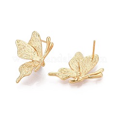 Brass Stud Earrings&nbsp;EJEW-T048-17G