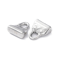 変色しない304ステンレススチールペンダント  ハンドバッグチャーム  ステンレス鋼色  16x14.5x5.5mm  穴：4mm&nbsp;STAS-P324-11P