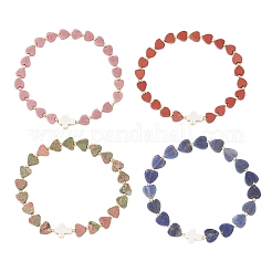 Natural Gemstone Beads Stretch Bracelets&nbsp;BJEW-JB13398