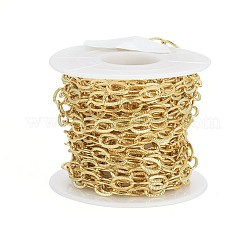 Brass Textured Cable Chains&nbsp;CHC-G005-25G