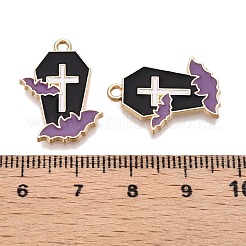 Halloween Theme Rack Plating Alloy Enamel Pendants&nbsp;ENAM-N056-357A