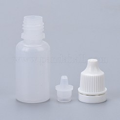 プラスチックスポイトボトル  キャップ付き詰め替えボトル  点耳薬用  エッセンシャルオイルとさまざまな液体  透明  6.1cm  容量：10ml（0.34液量オンス）&nbsp;MRMJ-L016-002B