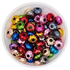 80Pcs UV Plating Acrylic European Beads&nbsp;OACR-PA0001-86
