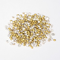 バックメッキダイヤモンドガラスはラインストーンを指摘しました  クリスタル  6~6.2mm  約288個/袋&nbsp;RGLA-SS28-001