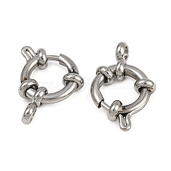 304 Stainless Steel Spring Ring Clasps&nbsp;STAS-B095-02P-01