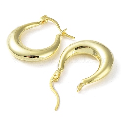 925 Sterling Silver Chunky Hoop Earrings&nbsp;EJEW-K258-01A-G