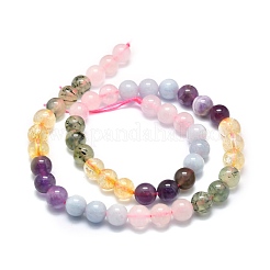 Natural Mixed Gemstone Beads Strands&nbsp;G-E576-07B