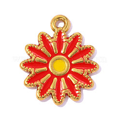 304 Stainless Steel Enamel Pendants&nbsp;STAS-OY018-26G-02