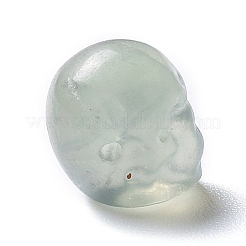 天然の蛍石ビーズ  ハロウィンの頭蓋骨  11~11.5x8.5~9x11~11.5mm  穴：0.9~1mm&nbsp;G-C038-01N